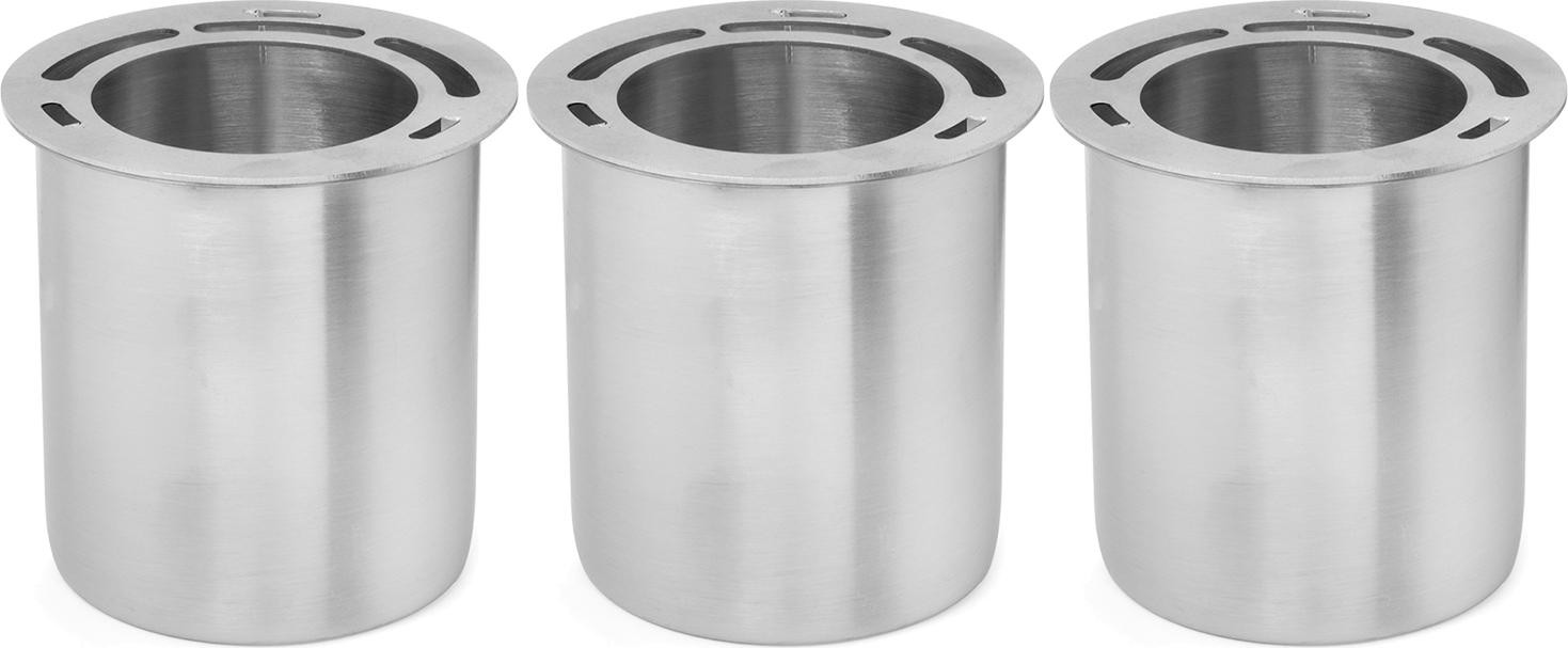 Moritz Set van 3 RVS Dose van 300 ml met Serveerplank