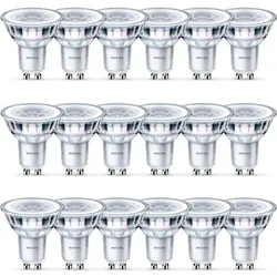 18er Pack Philips Classic LED Strahler 36°-Ausstrahlwinkel 4.6W wie 50W warmweisse Akzentbeleuchtung - XXXL-Sparpack