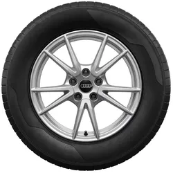 Original Audi Q5 Winterradsatz 5-Doppelspeichen brillantsilber
