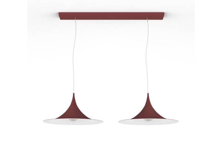 Louie - lampe à suspension en métal corten bianco e27