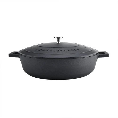 MasterClass gietaluminium braadpan zwart Ø32 cm 5L