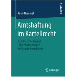 Amtshaftung im Kartellrecht, Fachbücher von Karin Hummel