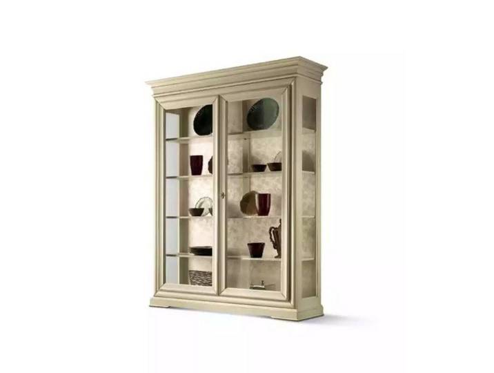 JVmoebel Vitrine Designer Vitrine aus Holz im Art Deco-Stil mit Glastüren (1-St., Vitrine) Made in Europa