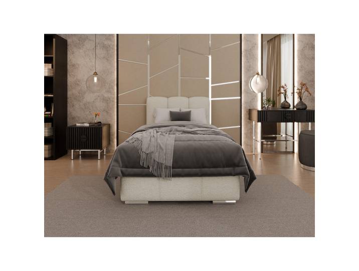Homesy Polsterbett Zaira 90x200cm – Elegantes Polsterbett für modernen Wohnstil, Zonierte Multi-Taschen-Federkern (24cm), creme, Creme, Holz, Mode, 90x200 cm, Schlafzimmer, Betten, Polsterbetten