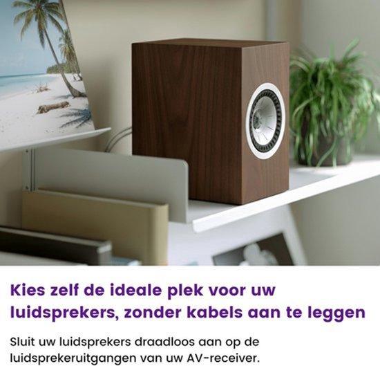 Drahtlose Lautsprecherverbindung, Hi-Fi-Set - Digitale, latenzfreie Übertragung - Gewicht: 0,3 kg - Multiroom-fähig - Für Fernseher und Smartphone
