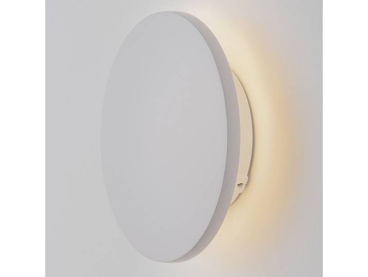 LED-Wandleuchte Ø 14cm Weiß/Weiß