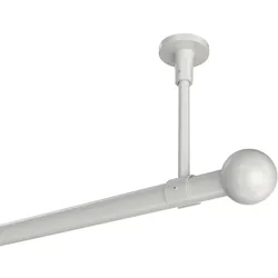 GARDINENSTANGE Sonette Luino 180 cm, 1-läufig, 20 mm Ø Weiß