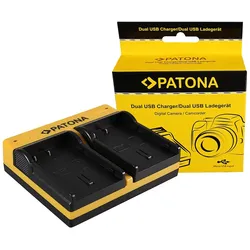 PATONA Dual Ladegerät für Pentax D-LI90 K K01 K-01 K5 K-5 K5 II K-5 II K5 IIs K-5 IIs inkl. Micro-USB