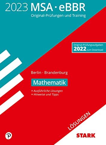 STARK Lösungen zu Original-Prüfungen und Training MSA/eBBR 2023 - Mathematik - Berlin/Brandenburg - Preis vom 17.10.2026 19:25:27 h