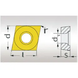 Stürmer, Zubehör Maschine, - Optimum HM-Ersatzwendeplatten ISO CCMT060204