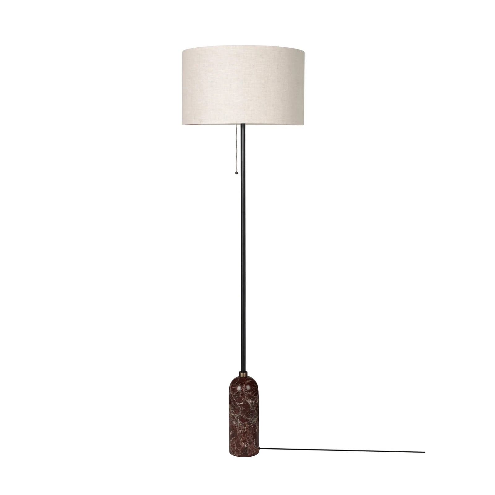 GUBI Gravity vloerlamp Maroon marble-canvas