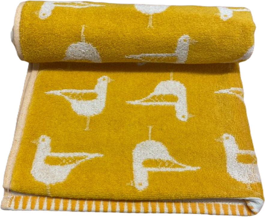 Bellissimo Seagull Towel Set Ochre Bath Towel;Hand Towel;Bath Sheet