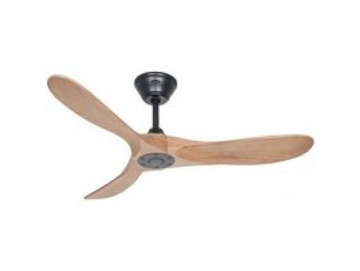 Ventilateur de plafond - CASAFAN - ECO GENUINO - 122 cm - Noir mat - Chêne moyen