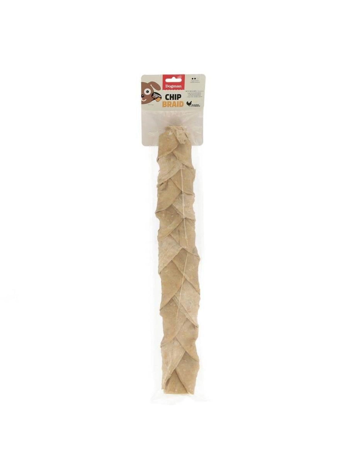 Dogman Hundesnack Chicken Chip Braid XXL 310g 50cm