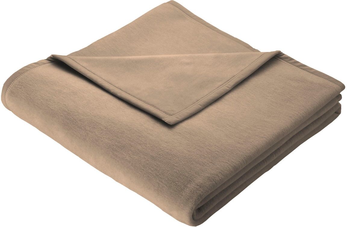 Wohndecke BIEDERLACK "Cotton Home", grün (oasis), B:150cm L:200cm, Baumwolle, Polyacryl, Wohndecken, Wohndecke, im Uni Design, Kuscheldecke oasis B/L: 150cm x 200cm