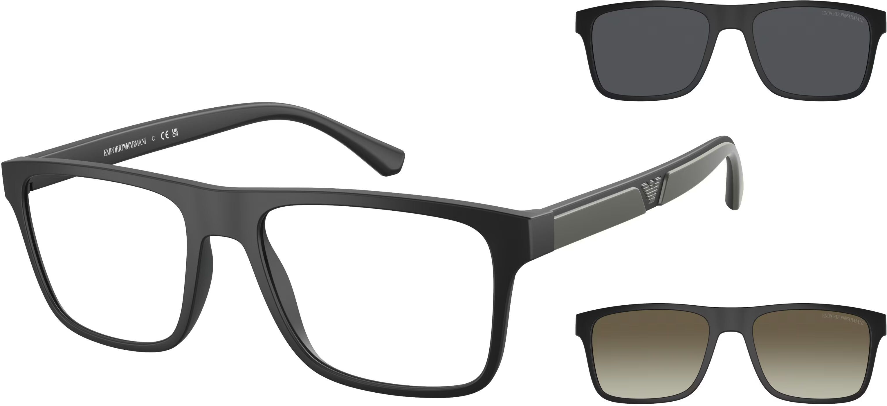 Occhiali da Vista Emporio Armani EA 4115 (58531W) + Clip on