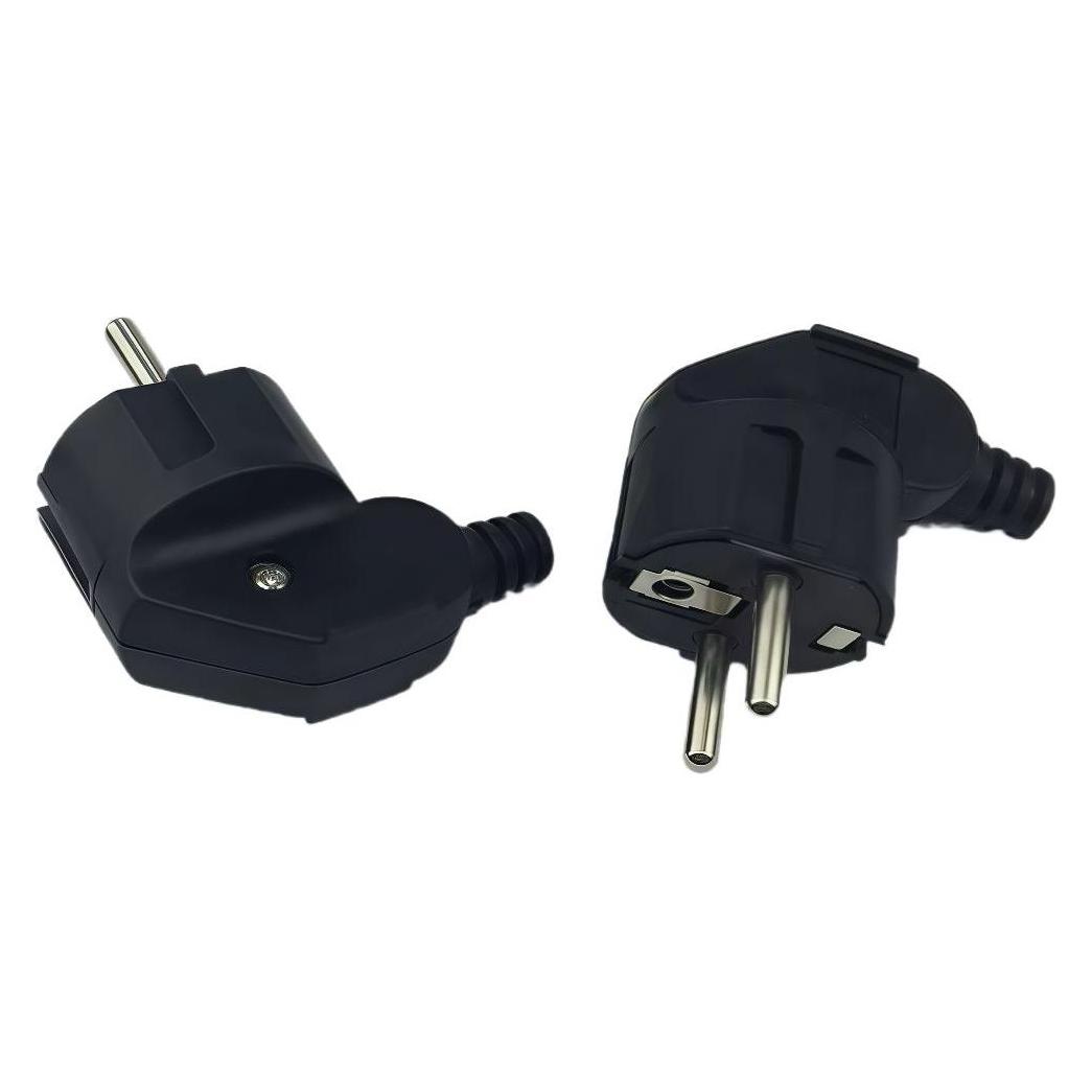 MicroConnect Angled schuko power plug (CEE 7/7) (MC-GRUA-B)