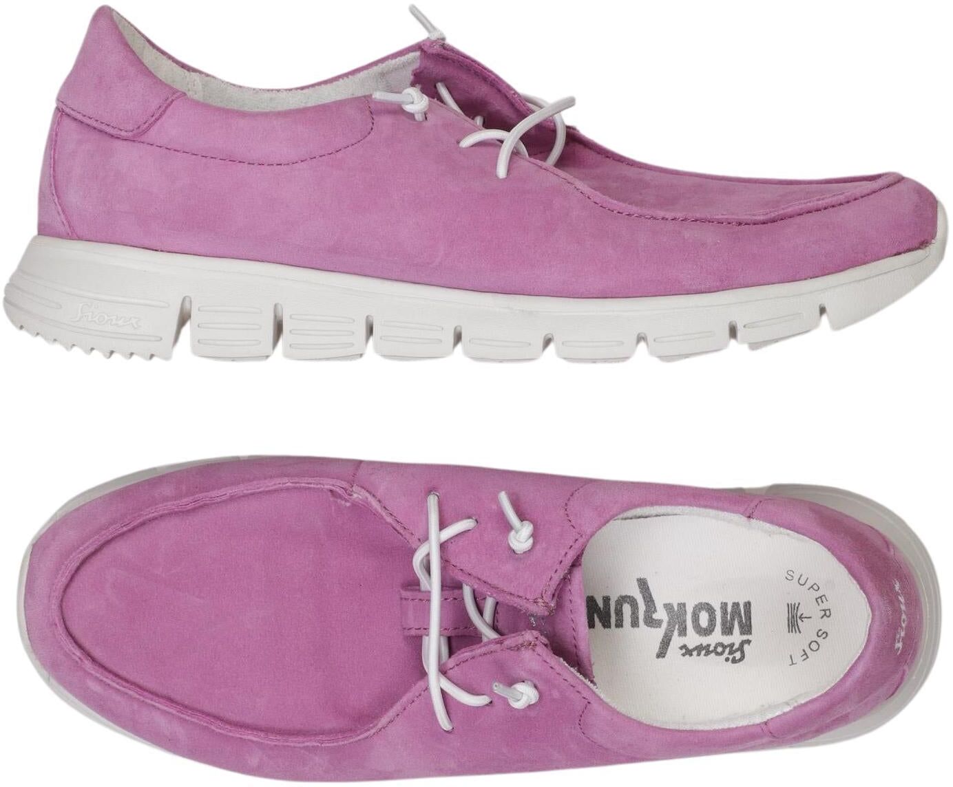 Sioux Damen Halbschuh, Pink, Gr. EU 37, Leder - Second Hand