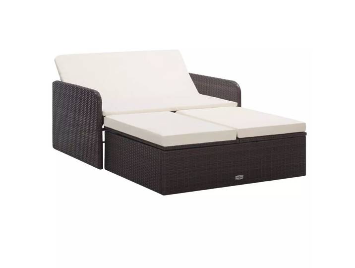 VidaXL - Gartensofa, Hocker und Aufbewahrung, One Size, Braun