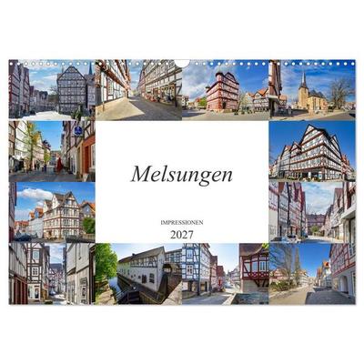 Melsungen Impressionen (Wandkalender 2027 DIN A3 quer), CALVENDO Monatskalender