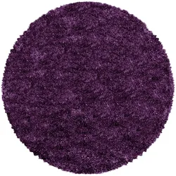 HOCHFLORTEPPICH SALZACH, einfarbig, aus Polypropylen, Violett, Ø 200 cm