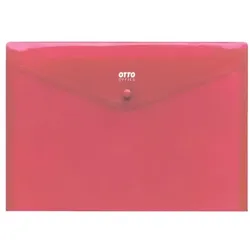 OTTO Office Dokumentenhülle »Standard« A4 mit Druckknopf rot, 23.3x33.5 cm