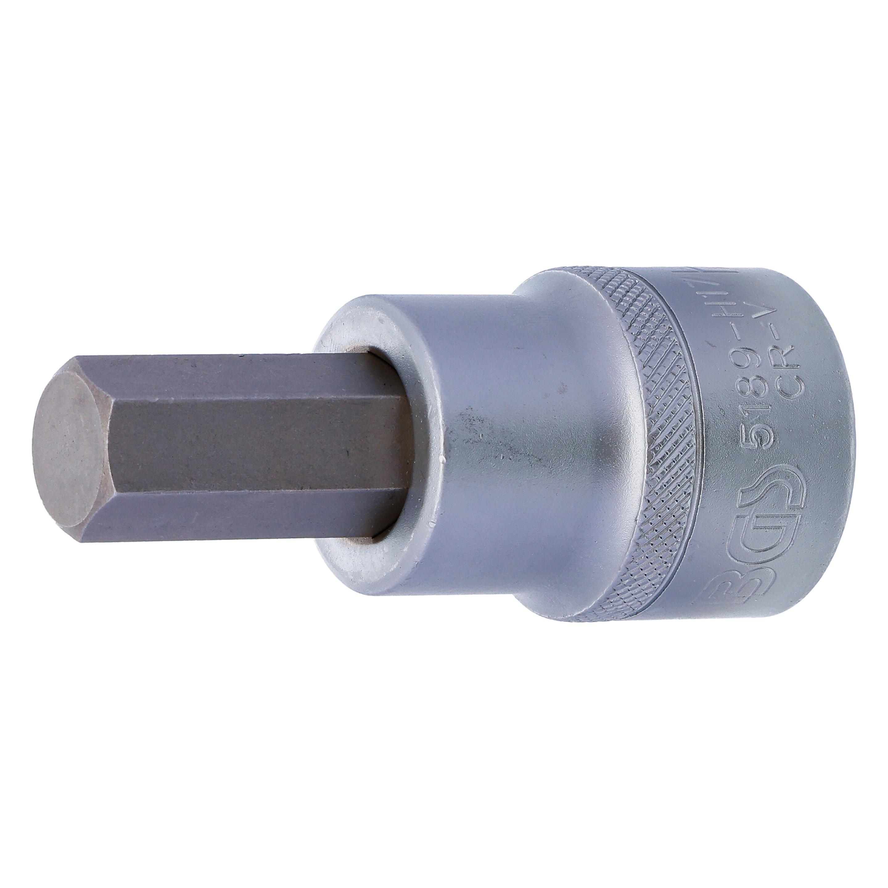 BGS Bit-Einsatz Antrieb Innenvierkant 20 mm (3/4") Innensechskant 17 mm (Innensechskant) (5189-H17)