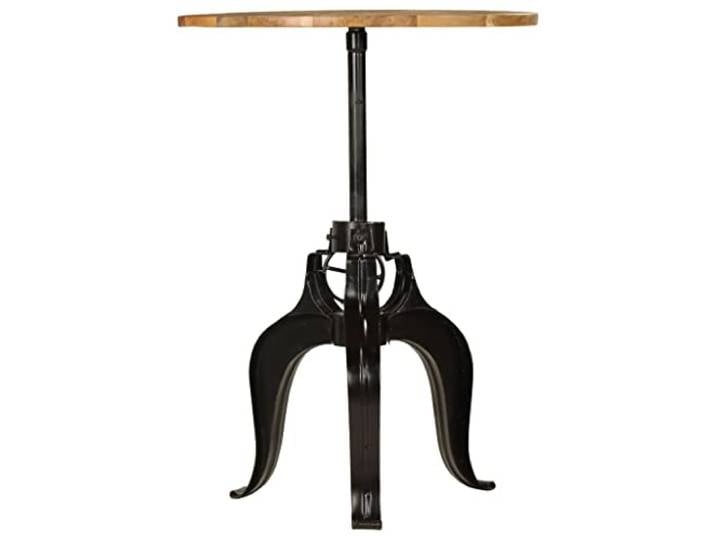 HKLGBVCR Bartisch aus massivem Mangoholz, 75 x (76 – 110) cm