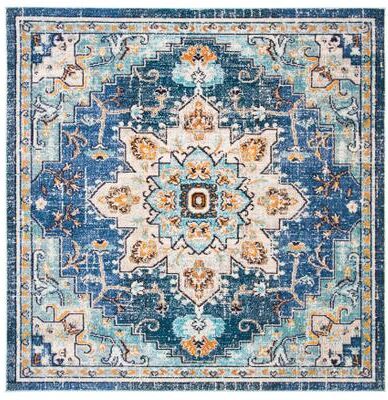 SAFAVIEH Madison Diederike Boho Medallion Distressed Rug