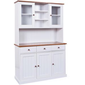 Inter-Link Küchenschrank Westerland, weiß, (BxH) 131 x 191 cm, mit 5 Türen, 3 Schubladen, 11 Fächer & Arbeitsplatte