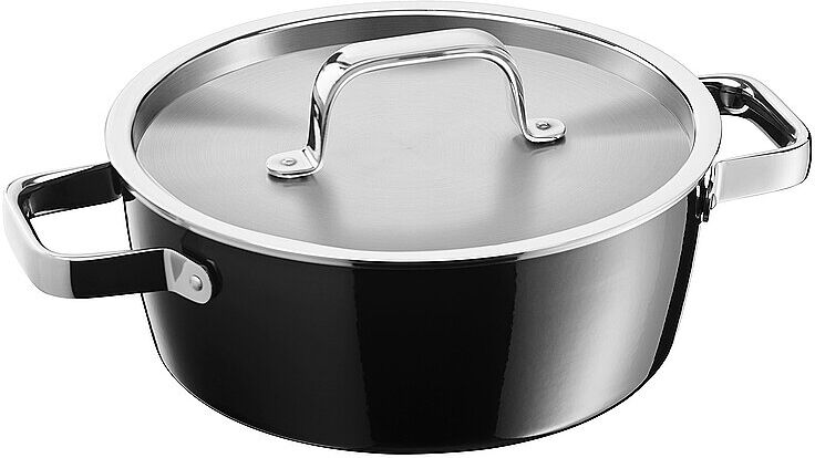 WMF Fusiontec Aromatic Kochschüssel 22cm Black schwarz EG