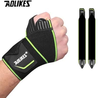 Inspire Essentials AOLIKES Elastic Wrist Wraps For Weightlifting CrossFit And Gym Support c