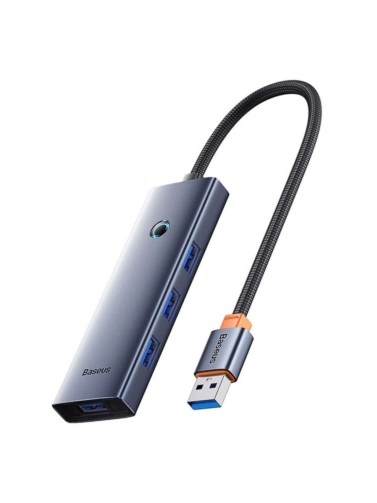 Baseus UltraJoy Series USB-A hub 4xUSB-A 3.0 1xUSB-C 5V - gray USB-Hubs