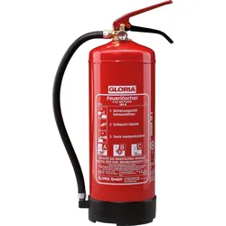 Gloria Feuerlöscher Typ PD6GA mit Manometer mit Wandhalter