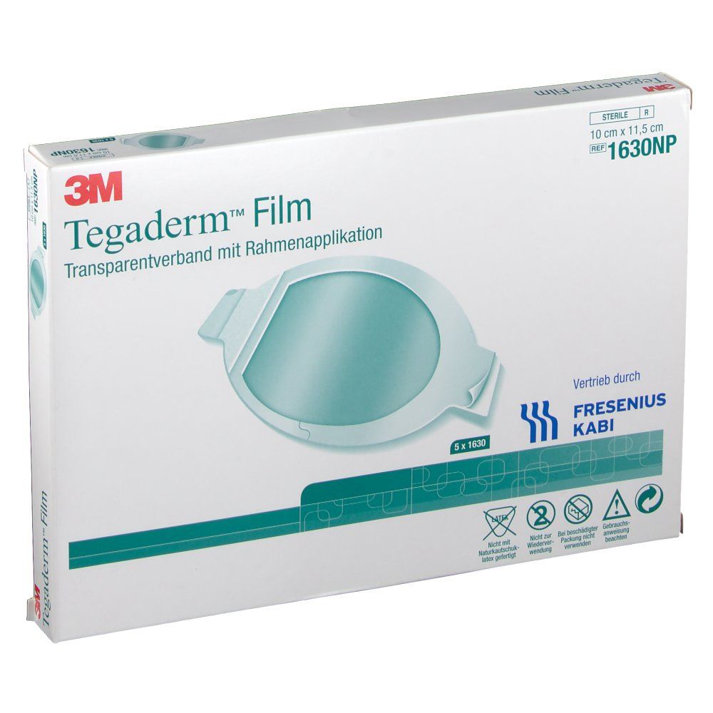 Tegaderm Film 10x11,5 cm oval 1630Np 5 St Pflaster