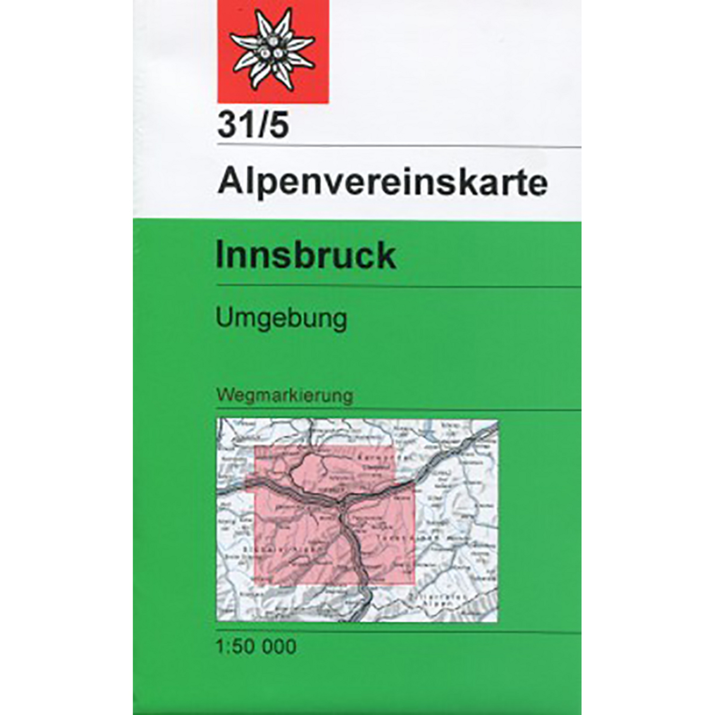 DAV AV-Karte 31/5 Innsbruck Umgebung Topografische Karten