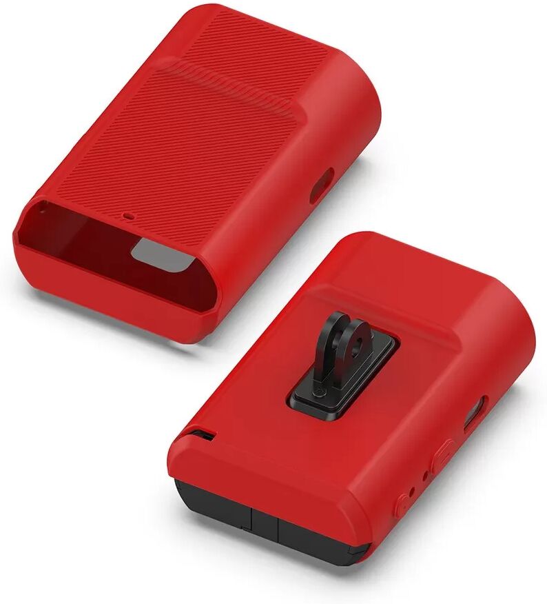 INF Étui de protection en silicone compatible avec Garmin Varia Vue Cycling Recorder - Housse anti-rayures Rouge