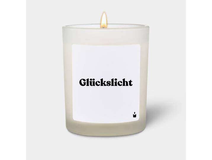 Duftkerze Weiss Woody Glückslicht