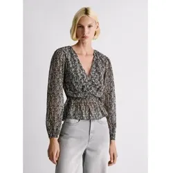 Pepe Jeans für Damen. PL3051290 Bluse Lethe schwarz (XS), Lässig, Polyester, Langarm