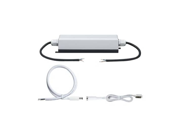 Paulmann 70201 Function YourLED Power Supply IP65\, 60W\, 230/12V CC\, Gris/Noir\, Plastique