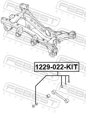 Febest Sturzkorrekturschraubensatz 1229-022-Kit Für Hyundai