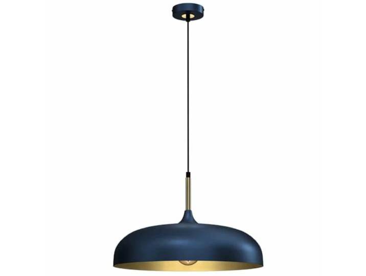 MILAGRO Lincoln Blue 45 cm Hängelampe, stilvolle handgefertigte Lampe im skandinavischen Stil, mit goldenem Finish auf der Innenseite 1XE27
