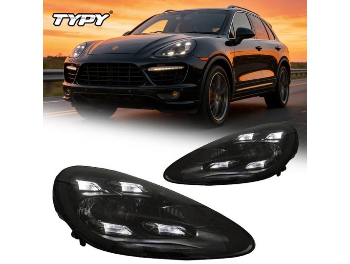 TYPY Set van 2 autolampen LED-koplampen en PDLS Matrix-koplampen voor Porsche Cayenne 958 958.1 2011-2014 Upgrade 2020