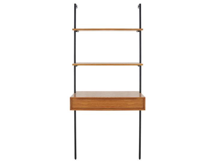 Schreibtisch-Wandregal im Vintage-Stil mit 1 Schublade