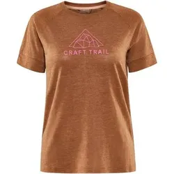 CRAFT Damen T-Shirt ADV Trail Wool SS Tee W, Größe XL in Braun Braun
