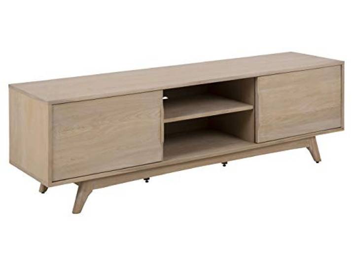 AC Design Furniture TV-Tisch Monika, B: 180 x T:44 x H: 55 cm, Furnier, Braun