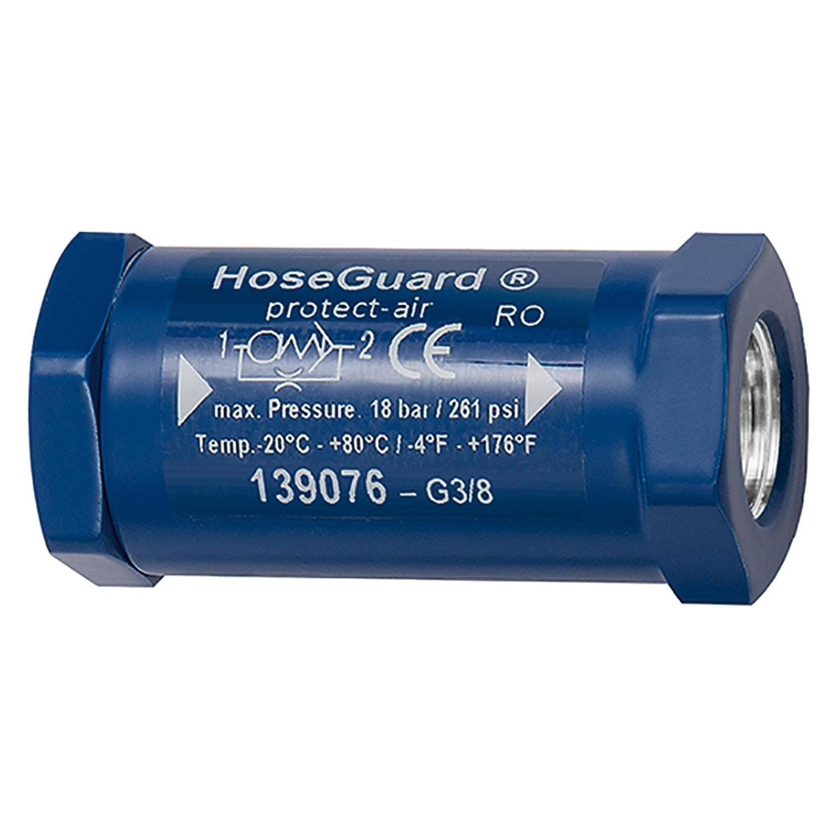 Riegler Schlauchbruchsicherung Hose Guard, Alu / Alu, G 2 IG/IG (2222.20)