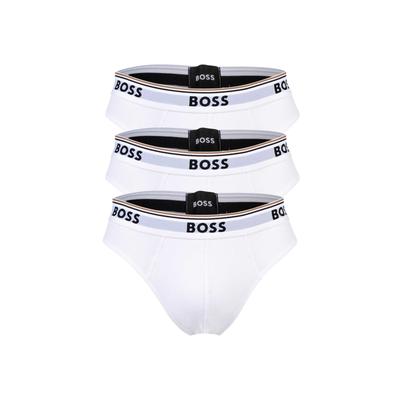 Slip BOSS "Slip Briefs 3P Power 3er Pack", Herren, Gr. XXL, weiß, Obermaterial: 95% Baumwolle CO. 5% Elasthan EL., Unterhosen Slip