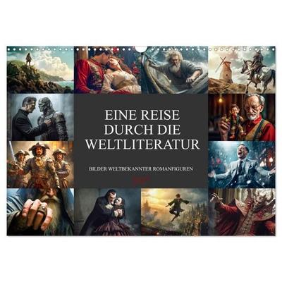 Eine Reise durch die Weltliteratur (Wandkalender 2027 DIN A3 quer), CALVENDO Monatskalender