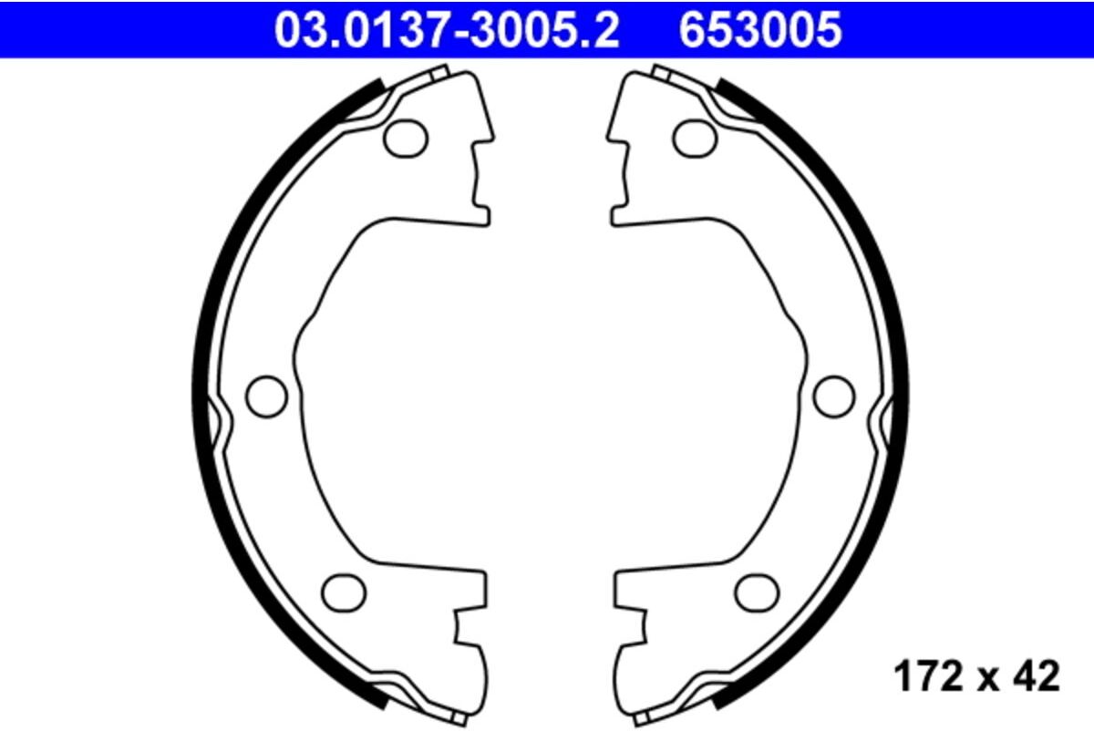 Bremsbacken ATE 03.0137-3005.2